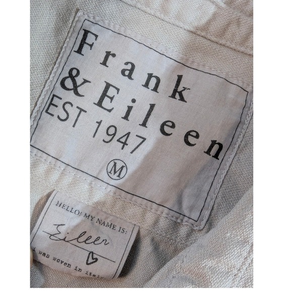 Frank & Eileen Eileen Cotton Button Down Shirt – Women's Medium Woven in Italy - Picture 3 of 13